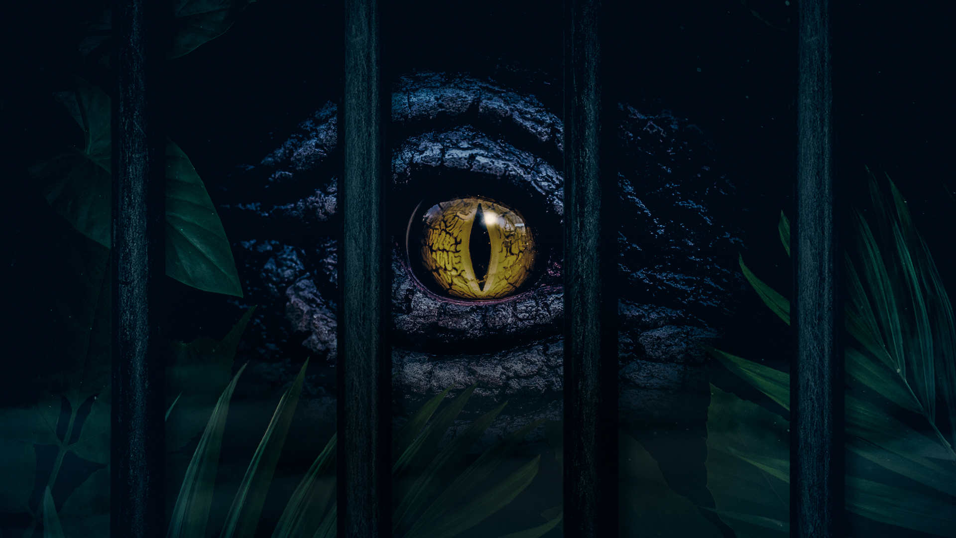 Extinct: Escape From Jurassic Island Dinosaur Eye Logo No Text