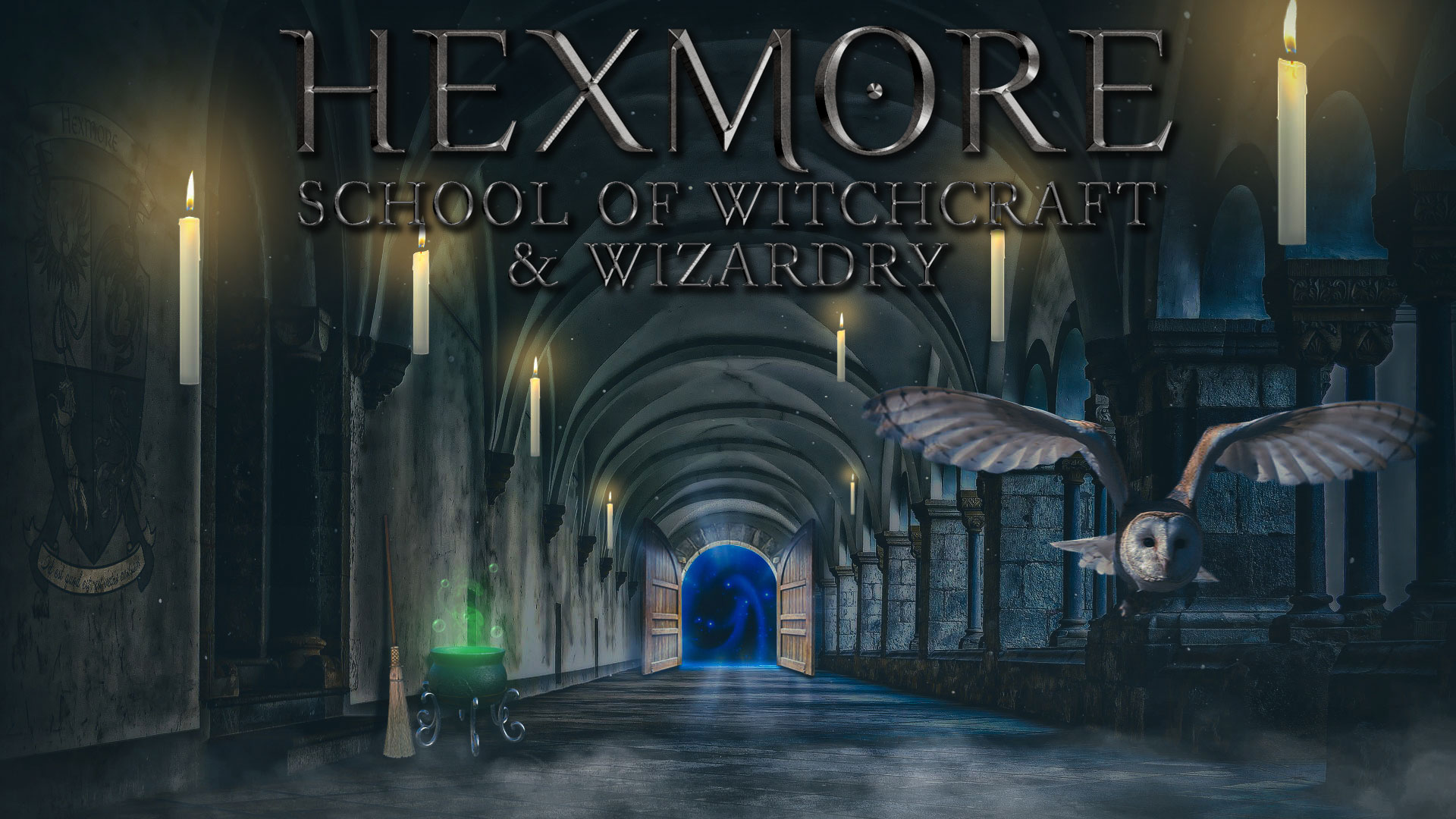 Hexmore: School of Witchcraft & Wizardry Logo